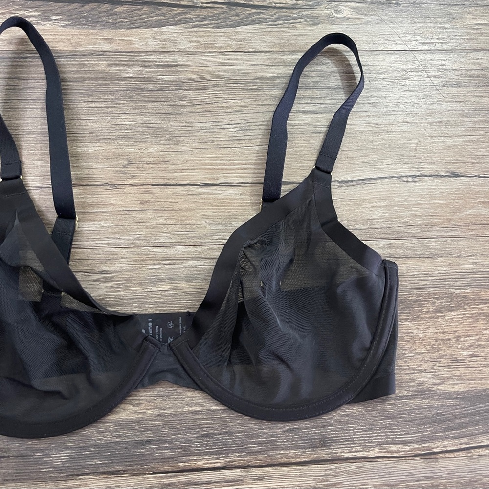 CUUP The Plunge Mesh Bra Sz 32E *NWOT* - Picture 4 of 6